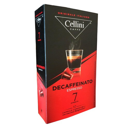 Кофе Cellini Espresso Decaffeinato 7 Intensita 10 капсул Nespresso ...