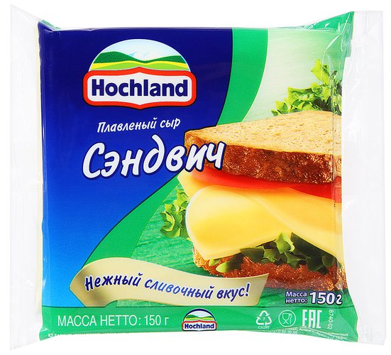 Творожные, плавленые